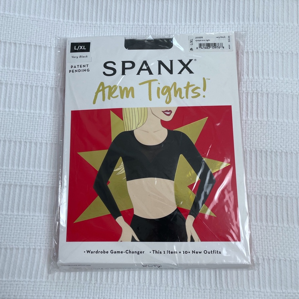 Spanx Arm Tights Large/XL Very Black NWT